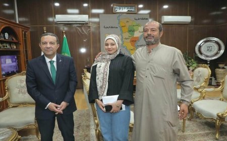 محافظ المنوفية يكرم الطالبة ندى بدعم مالي تقديراً لجهودها وإصرارها