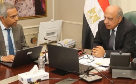 وزير الكهرباء يناقش مع وفد البنك الدولي سبل تعزيز الشراكة والتعاون لدعم القطاع الكهربائي