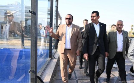 وزير الشباب والرياضة يقوم بجولة تفقدية لمشروعات تطوير نادى الصحفيين