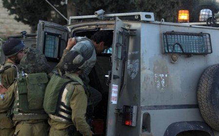 اعتقال ثلاثة فلسطينيين في الضفة الغربية على يد الاحتلال الإسرائيلي