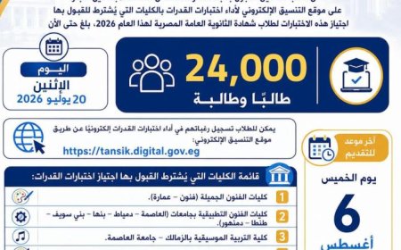 ارتفاع أعداد المسجلين لأداء اختبارات القدرات إلى 24 ألف طالب في التعليم العالي