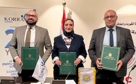 نقل الكهرباء تبرم عقد تنفيذ المرحلة الثالثة من مشروع خط أوراسكوم – الحوامدية