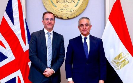 وزير العدل يلتقي سفير المملكة المتحدة في القاهرة لتعزيز آفاق التعاون الثنائي