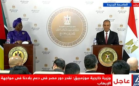 مصر تعلن دعمها القوي لموزمبيق في التصدي للإرهاب