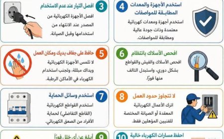 10 نصائح مهمة للحماية من مخاطر الماس الكهربائي وضمان السلامة الشخصية
