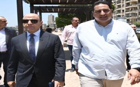محافظ الغربية يقوم بجولة تفقدية في شوارع كفر الزيات ويزور المركز التكنولوجي ويلتقي بأهالي المنطقة
