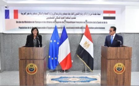 وزير الصحة يستقبل شحنة جديدة من المساعدات الطبية الفرنسية لدعم الجرحى الفلسطينيين
