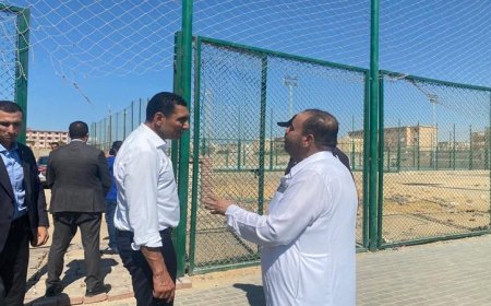 زيارة مفاجئة لوزير الشباب إلى مركز شباب الحمام ونادي الحمام الرياضي في مطروح
