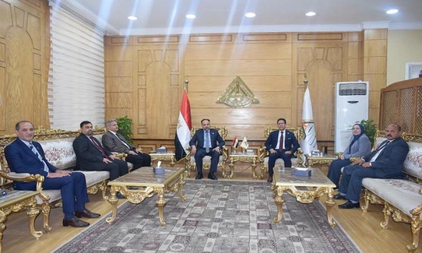 رئيس جامعة بنها ورئيس جامعة الفرات يتفقان على تعزيز التعاون المشترك لتعزيز التعليم والبحث العلمي
