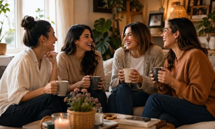 جلسة مميزة مع الأصدقاء لتعزيز السعادة بدون الحاجة لوصفة طبية
