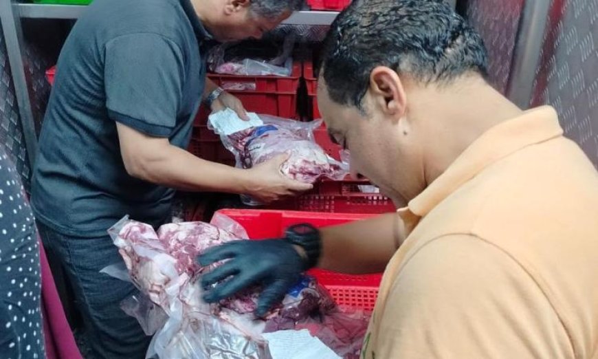 ضبط 756.5 كيلوجرام من اللحوم والدواجن وتحويل 13 قضية خلال الحملات البيطرية في الغربية