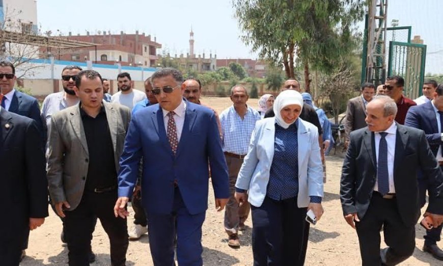 محافظ القليوبية يقوم بجولة ميدانية لتفقد مشروعات حياة كريمة في كفر الصهبي