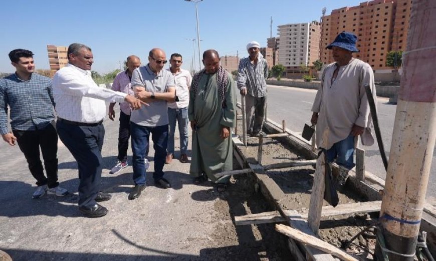 محافظ أسيوط يتفقد تقدم أعمال تطوير الطريق الدائري من كمين الجامعة حتى عرب المدابغ