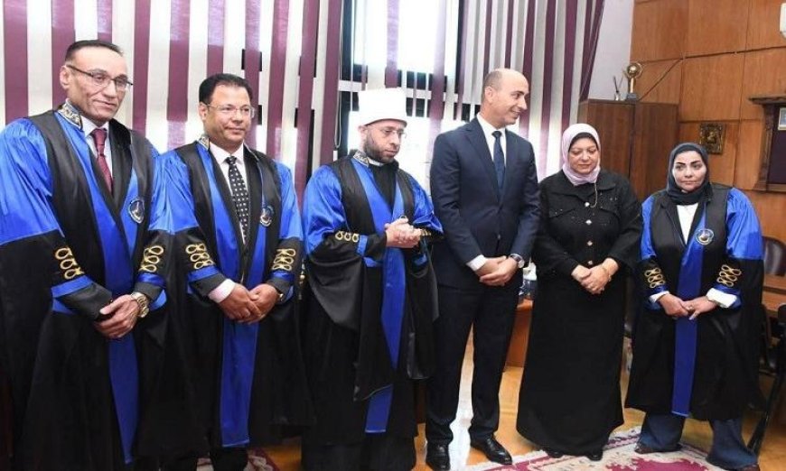 وزير الأوقاف يتحدث في مناقشة رسالة ماجستير بجامعة دمنهور عن القراءات القرآنية