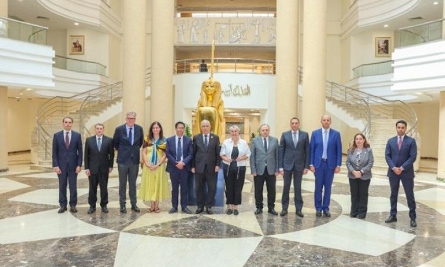 النائب العام يجتمع مع وفد لجنة حقوق الإنسان في البرلمان الأوروبي لتعزيز التعاون والعدالة