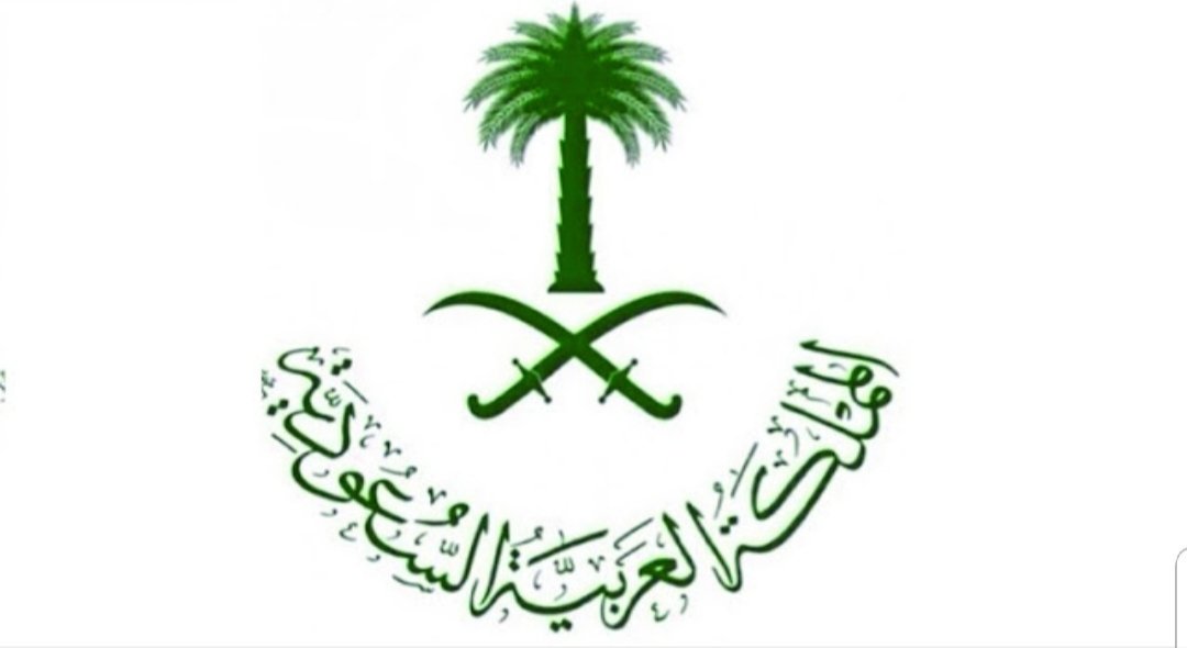 شعار السعودية سيفين ونخلة ذهبي