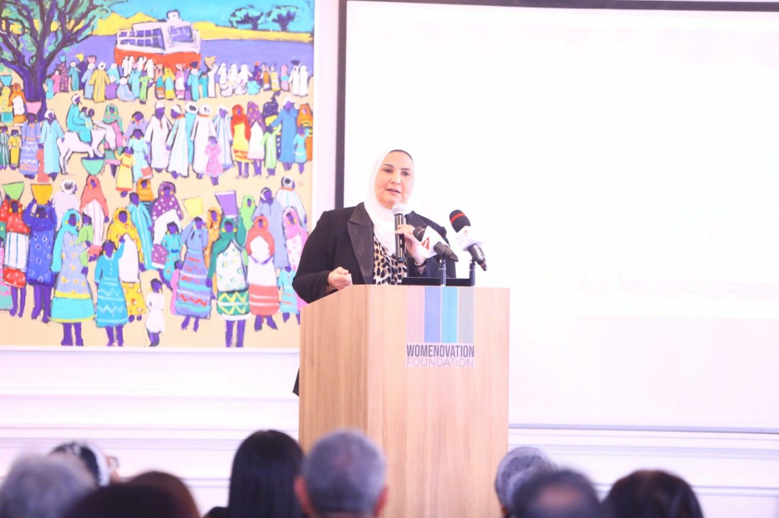 وزيرة التضامن تشهد حفل إطلاق مؤسسة الابتكار من أجل التنمية
