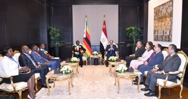 الرئيس السيسى يؤكد أهمية تعزيز العلاقات مع زيمبابوى فى مختلف المجالات