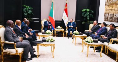 الرئيس السيسى يتبادل مع رئيس جزر القمر الرؤى حول القضايا الأفريقية