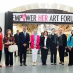 وزيرة الهجرة تشارك في فعاليات ملتقى تمكين المرأة بالفن (صور)